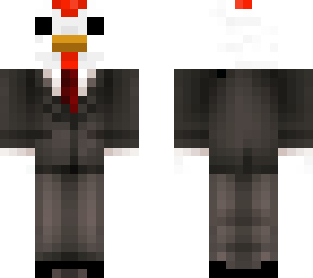 chicken in tux.