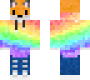 fox rainbow hoodie