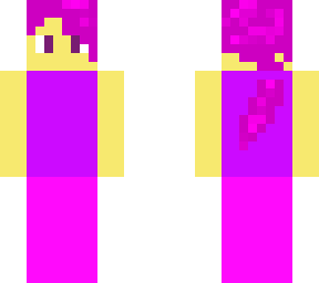 girl with purple and pink clothes