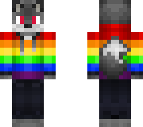 gray fox rainbow sweater