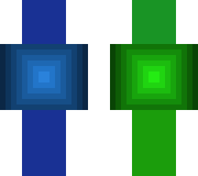green and blue optical illusion