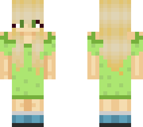 green jumpsuit