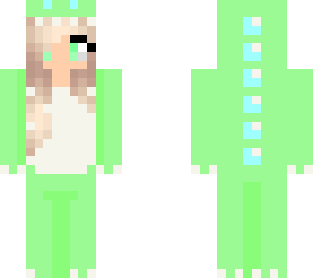 green onesie girl