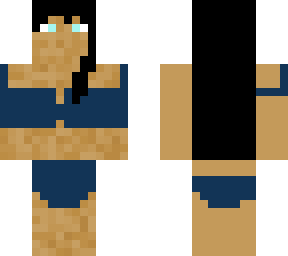 navy bikini girl