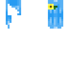 sky (blue hair with a sunflower)