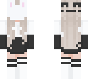 slightly edited rabbit mask girl
