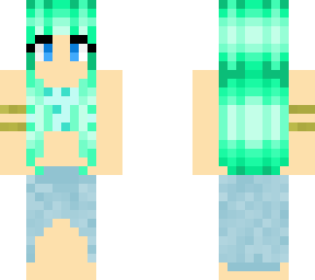 teal mermaid