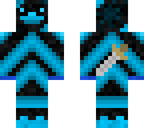 black and blue duck