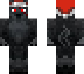black wolf with santa's hat