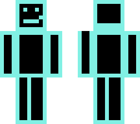 blue and black man