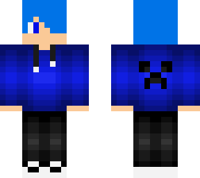 blue haired kid