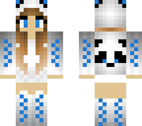 blue panda girl