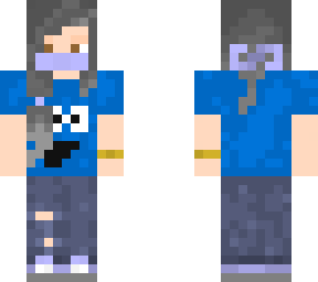 cookie monster t-shirt girl