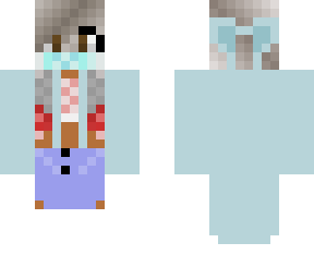 corona virus masked girl skin