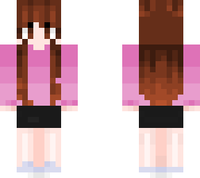 cute girl with pink sweater.