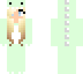 cute green dino girl