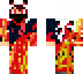 flaming panda boi on fire