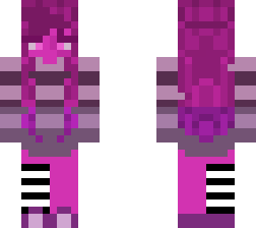 only purple and pink