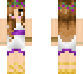 purple greek girl