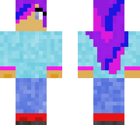 purple hair girl