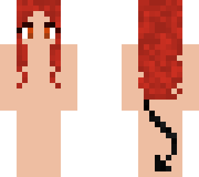 red hair demon girl base
