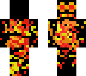 the flaming  fire