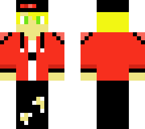 the red version of me with a creeper shirt on