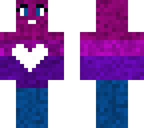 blue, pink purple girl
