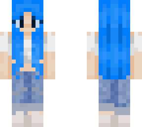 blue hair