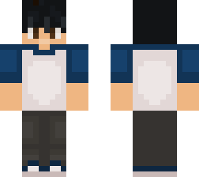 boy in blue shirt