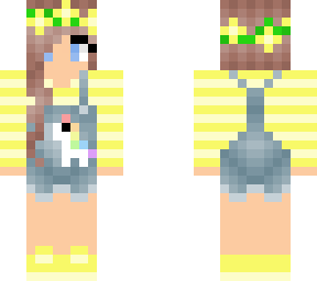 cute girl in unicorn overalls