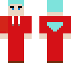 dantdm in jumsuit (light blue hair)