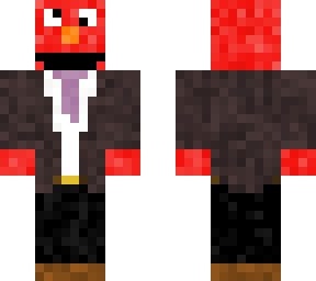 elmo with a suit