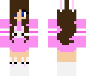 girl in rabbit pajamas