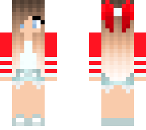 girl with bow red