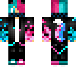 ice and pink wolf kid