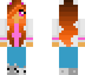 kitty outfit (brown haired girl)