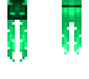 mask & hair base - neon lime green & dark green mask