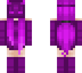 masked girl - dark pink outfit w/ neon pink glow