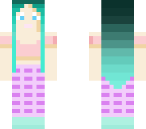 mermaid in the coral reef