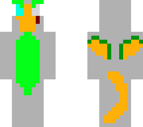 orainge,green and gray dragon