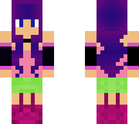 purple hair girl