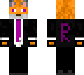 purple tux fox