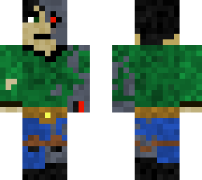 updated green cyborg boy