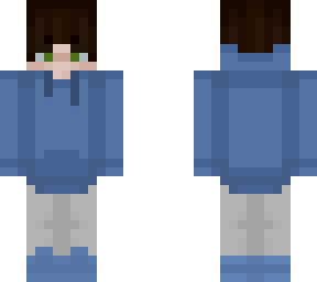 blue hoodie