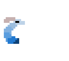 blue pixel sea serpent