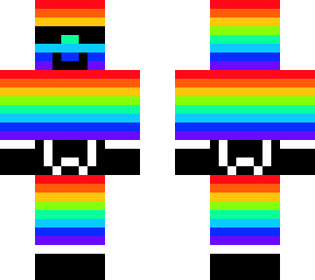 cool rainbow man