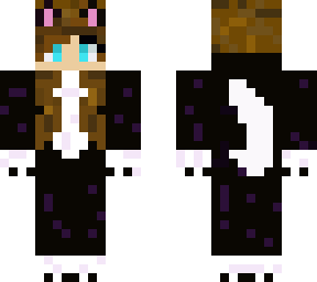 cute cat girl (black) (hood down)