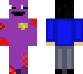 hombre morado sorpresa