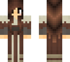 medieval robes - long hair and hands - 4x4 model